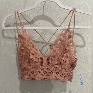 New Free People Lace Western Boho Festival Ethereal Feminine Stretch Bralette